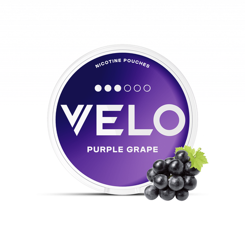 VELO Purple Grape slim nicotine pouches can