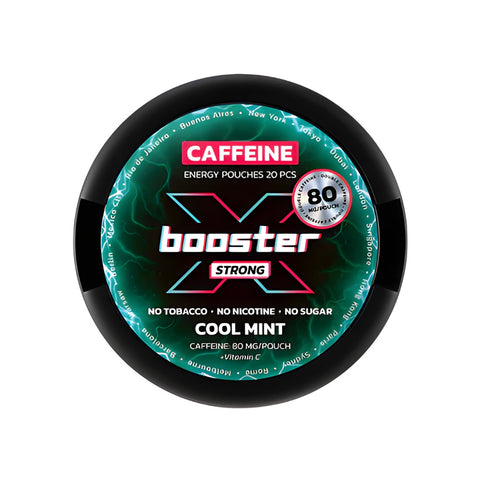 X-BOOSTER - Cool Mint slim energy pouches can